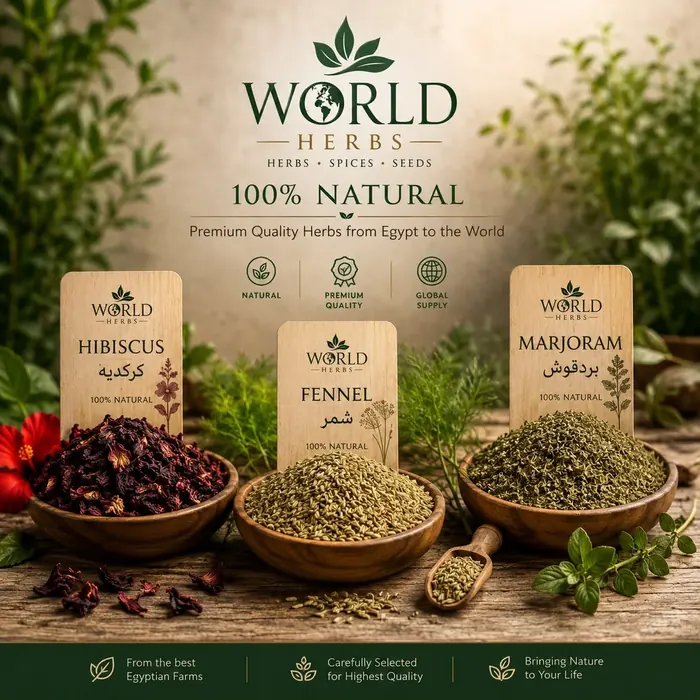 World Herbs hibiscus, fennel and marjoram